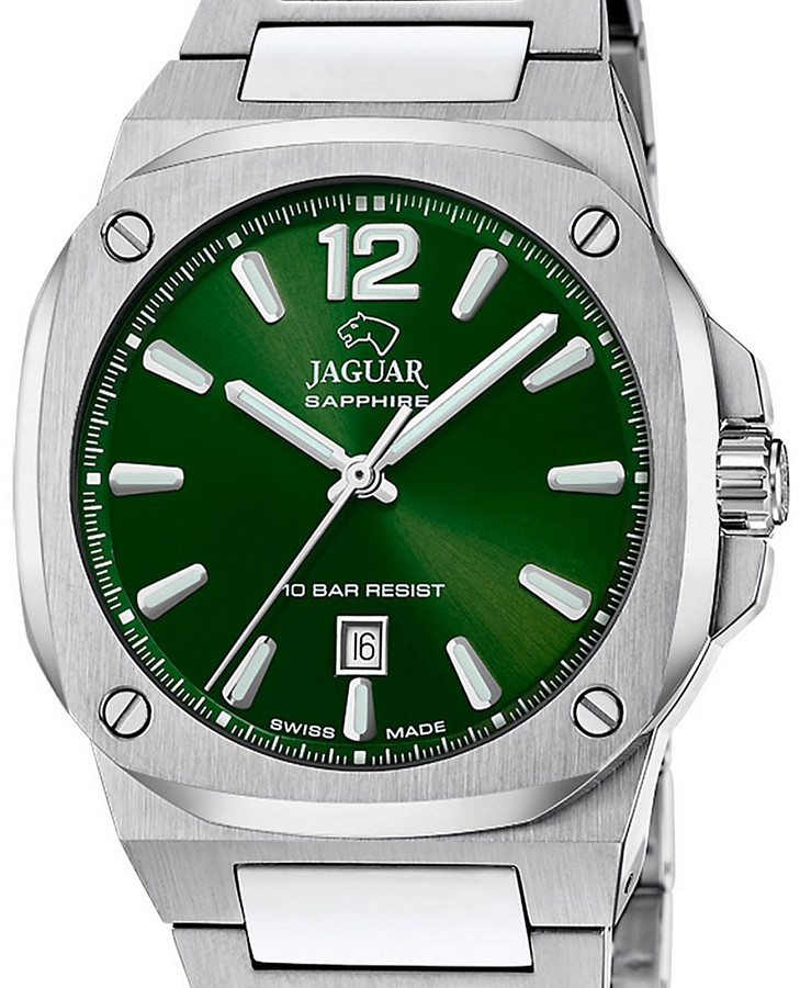 Часы Jaguar Rond Carre J1024/2 — кварцевые, сталь металл