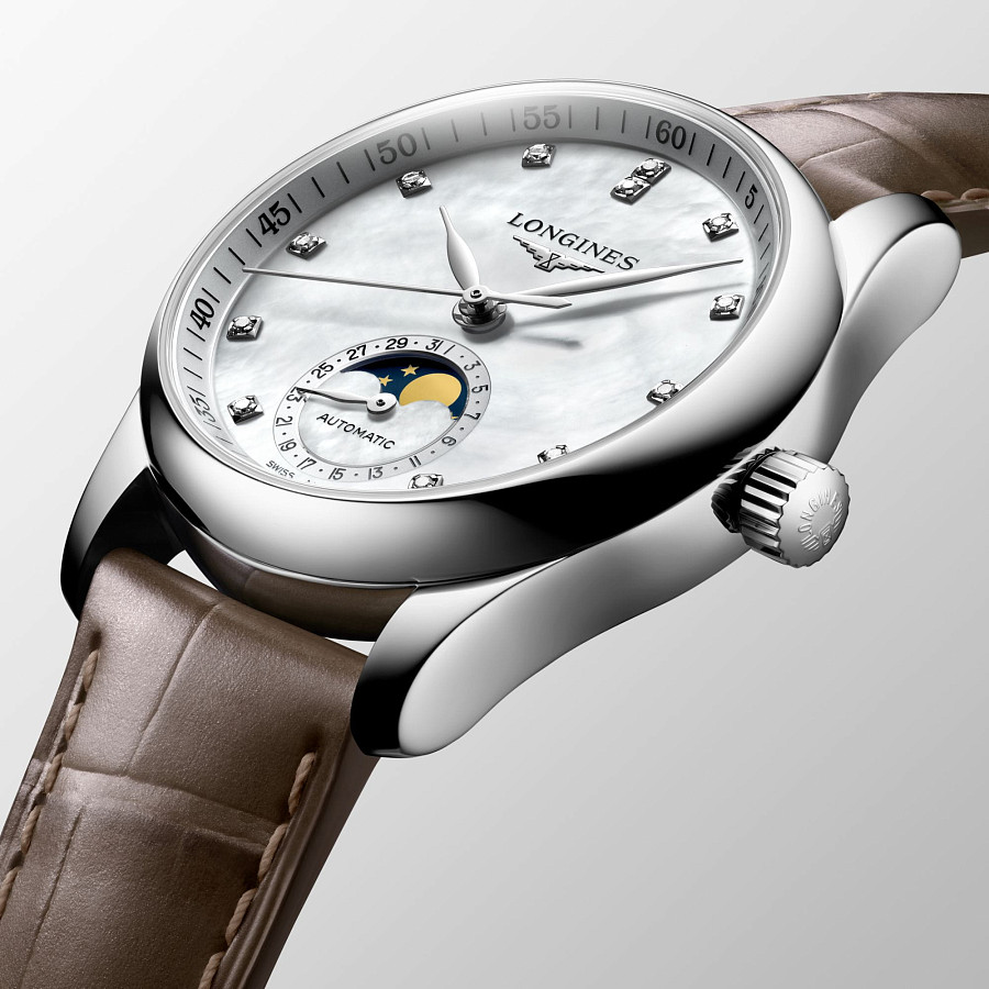 Часы Longines Master Collection L2.409.4.87.4 — кожаный, женские