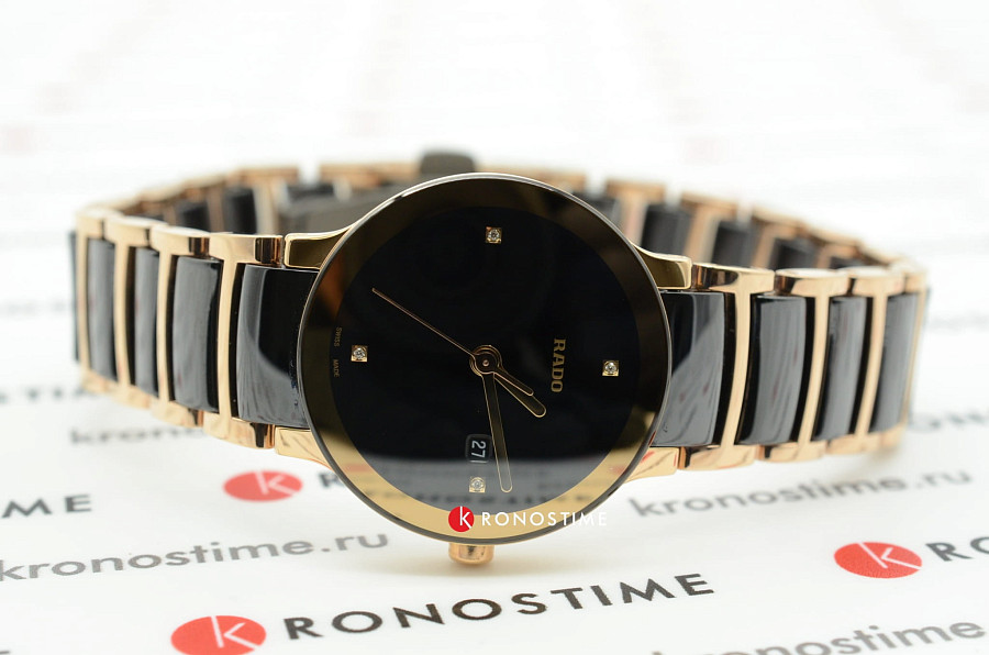 Часы Rado Centrix Diamonds R30555712 — сталь + pvd + керамика, женские