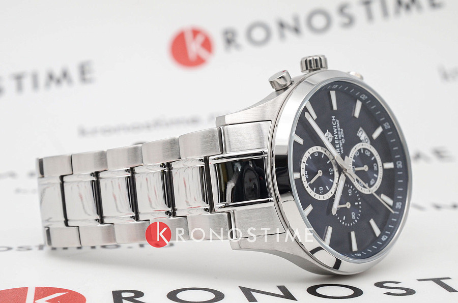 Часы Greenwich Navigator GW 053.10.36 — сталь металл, Англия
