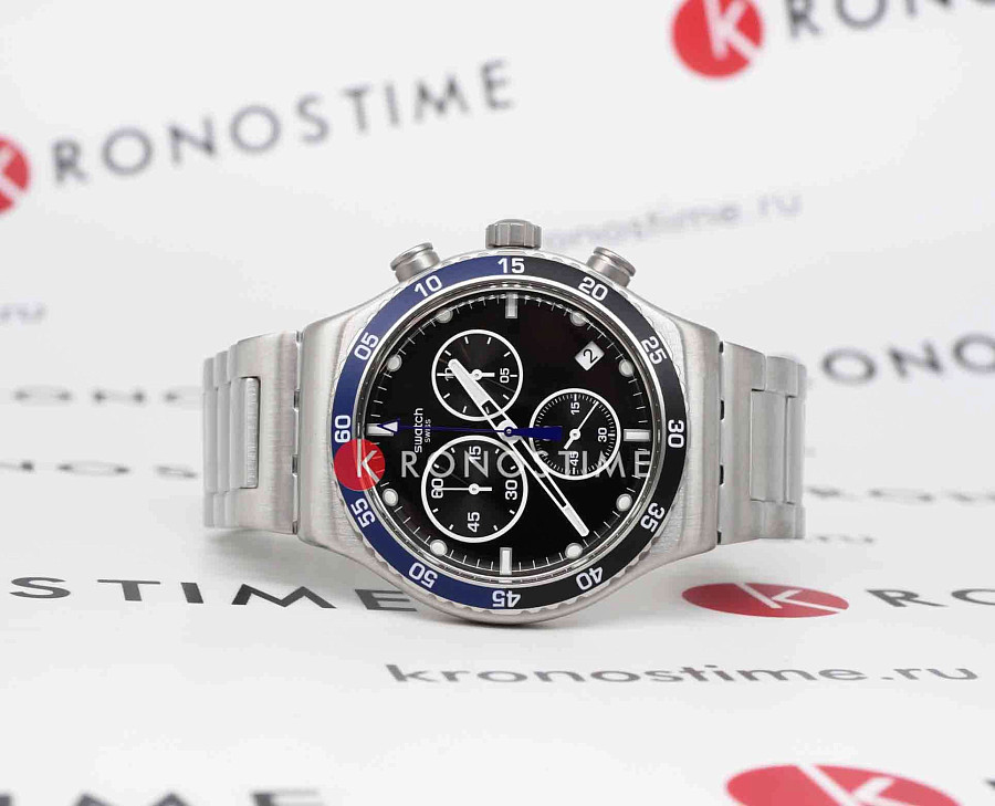 Часы Swatch I New Chrono YVS507G — кварцевые, сталь металл