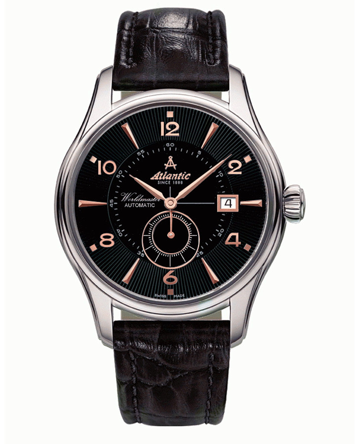 Часы Atlantic 52754.41.65R — мужские, черный