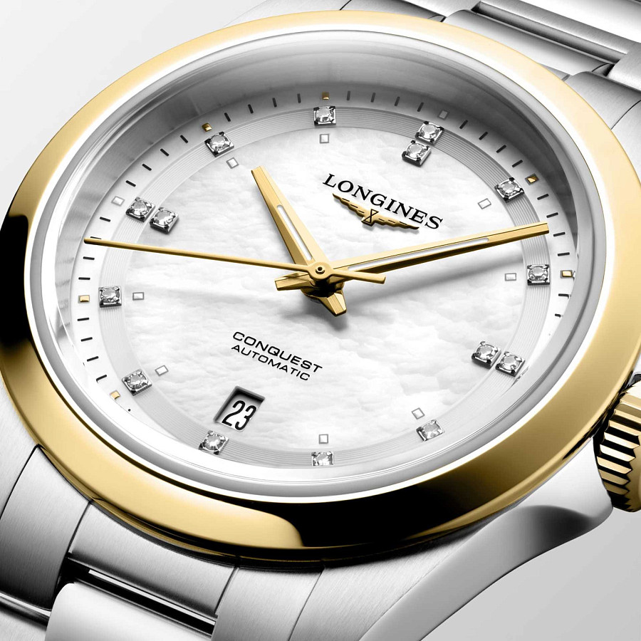 Часы Longines Conquest 30 mm L3.320.5.80.6 — механические, металл сталь