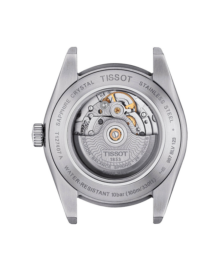 Часы Tissot Gentleman Powermatic 80 Silicium T127.407.16.031.00 — кожаный, мужские