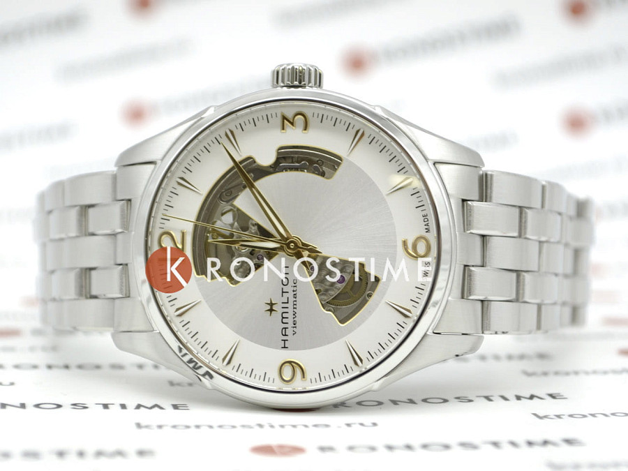 Часы Hamilton Jazzmaster Open Heart Auto H32705151 — белый, сталь