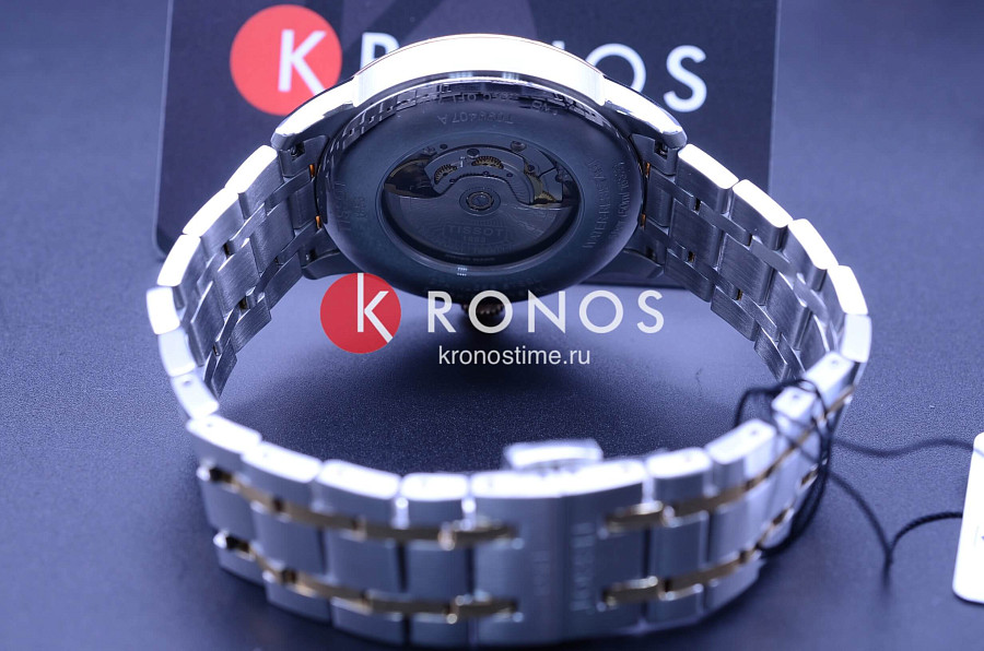Часы Tissot Chemin des Tourelles Powermatic 80 T099.407.22.038.02 — мужские, сталь c pvd покрытием