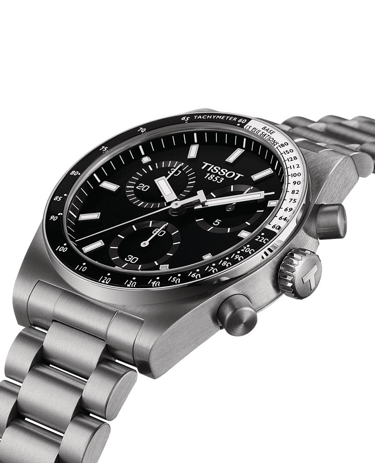 Часы Tissot PRS 516 Chronograph T149.417.11.051.00 — сталь металл, нержавеющая сталь 316l