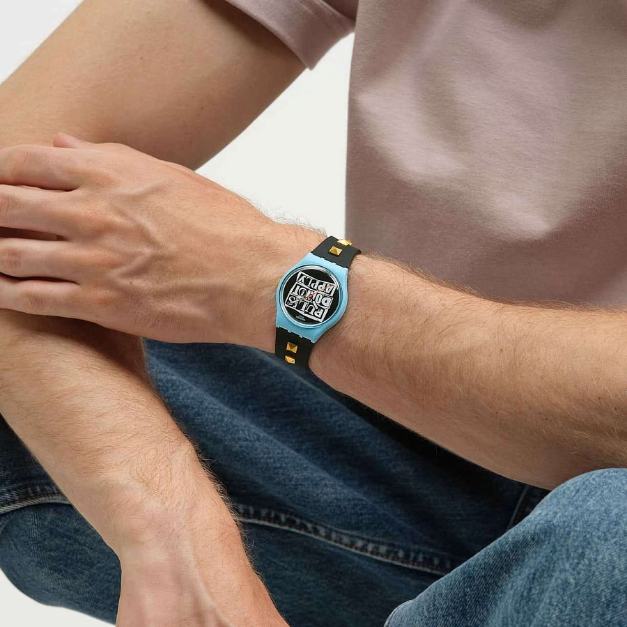 Часы Swatch Broken Rules SO31L101 — артикул SO31L101