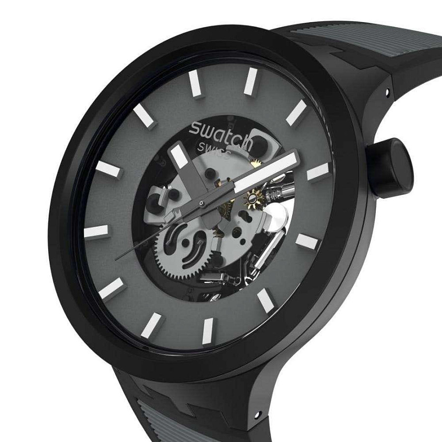 Часы Swatch Big Bold Biosourced Lacquered SB05B113 — кварцевые, Швейцария, мужские