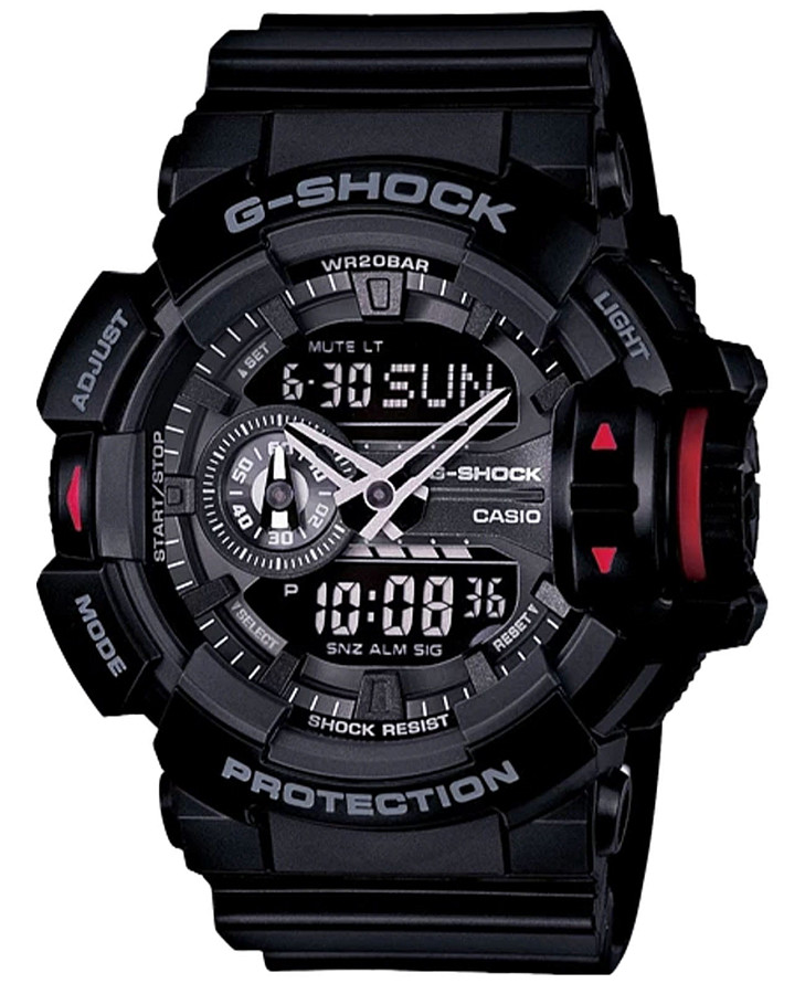 Часы Casio G-Shock GA-400-1BHDR (GA-400-1B) — мужские, черный