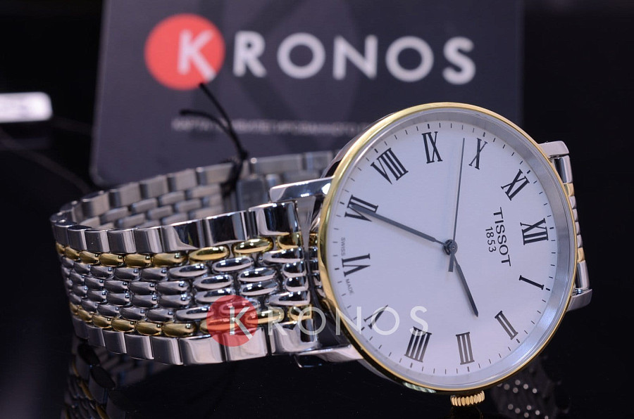 Часы Tissot Everytime Medium T109.410.22.033.00 — сталь c pvd покрытием, мужские