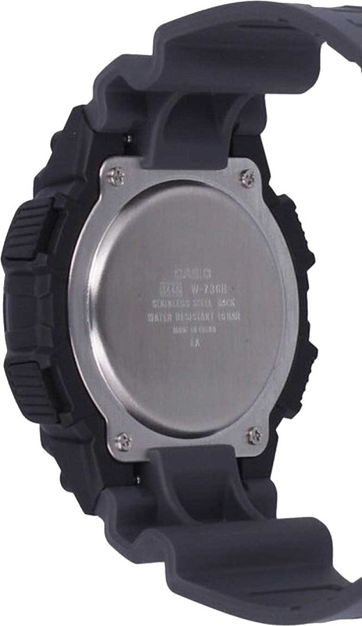 Часы Casio Illuminator W-736H-1AVDF (W-736H-1A) — пластик, мужские
