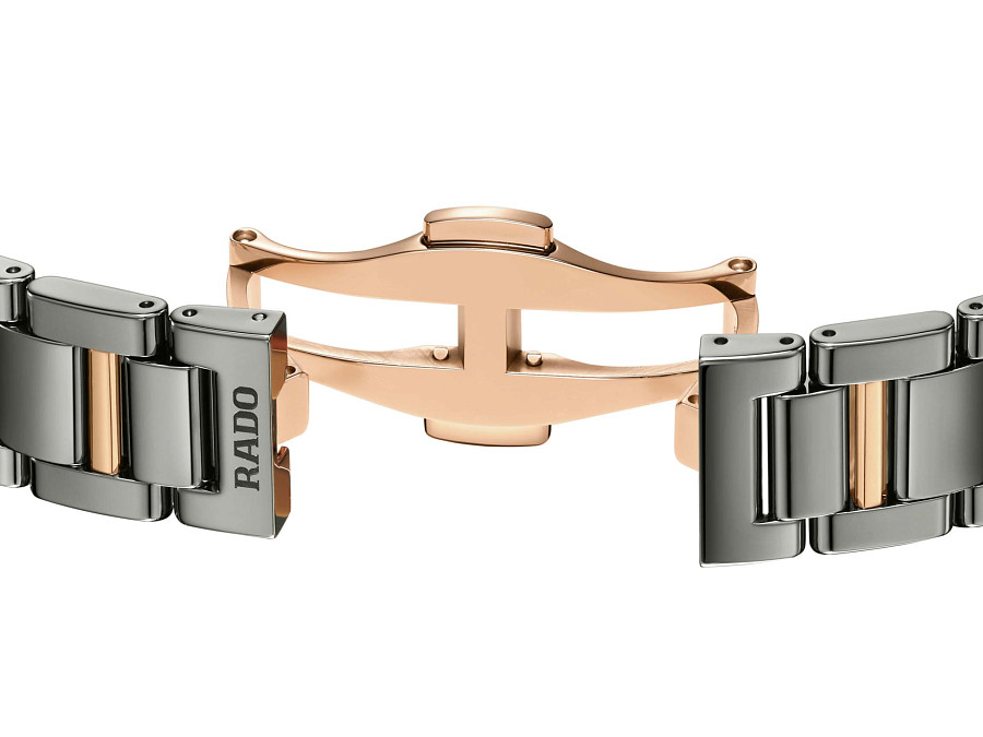 Часы Rado LaCoupole Diamonds R22241703 — высокотехнологичная керамика + нержавеющая сталь с pvd покрытием, женские
