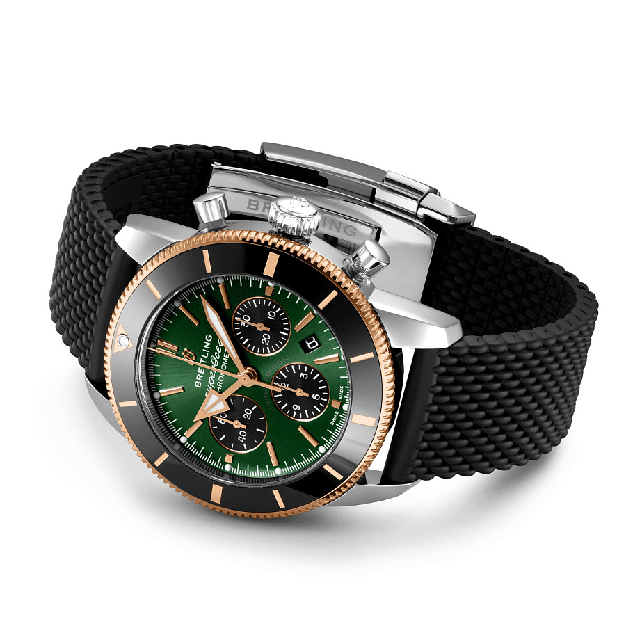 Часы Breitling Superocean Heritage B01 Chronograph 44 Limited Edition UB01622A1L1S1 — золото металл сталь, Швейцария