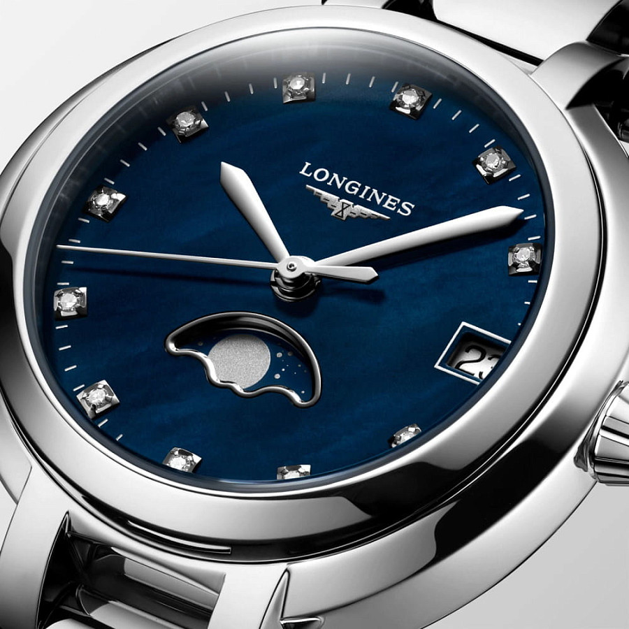 Часы Longines PrimaLuna L8.115.4.98.6 — металл сталь, нержавеющая сталь
