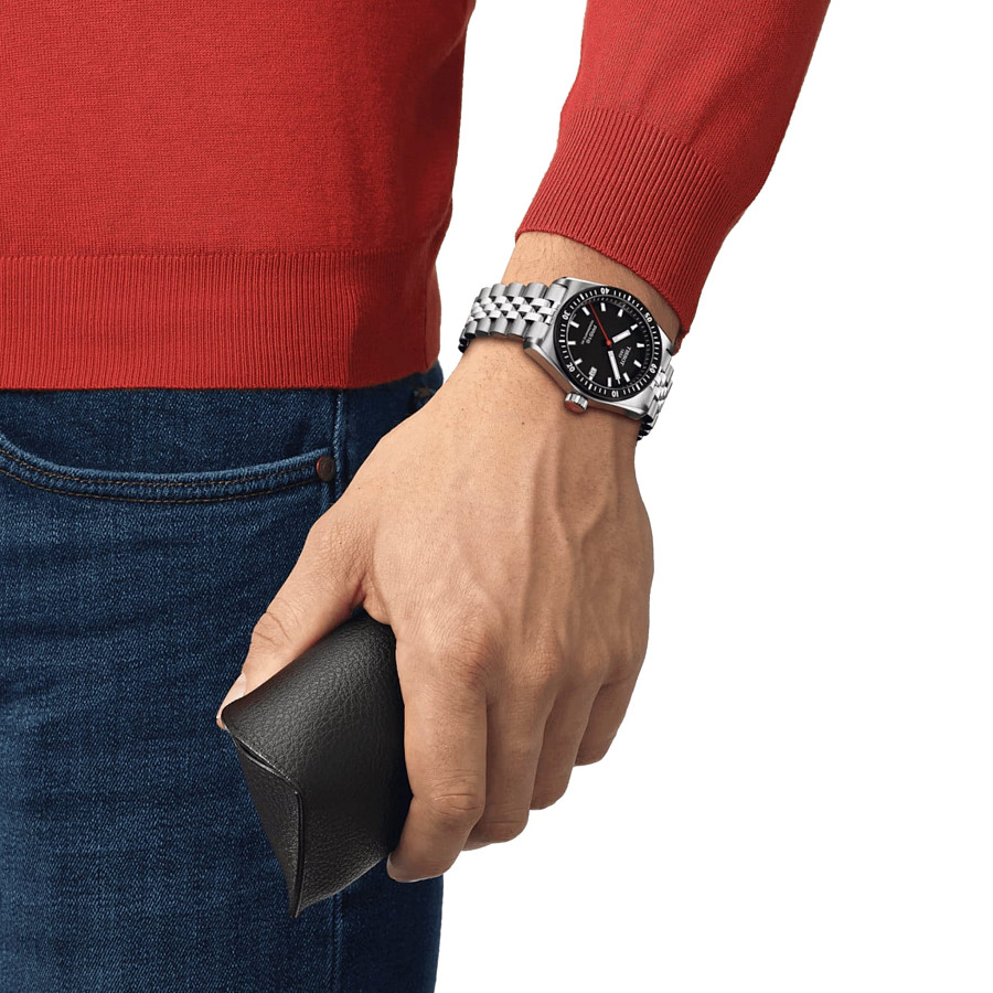 Часы Tissot Powermatic PR516 80 T149.407.11.051.00 — серебристый, сталь золото металл