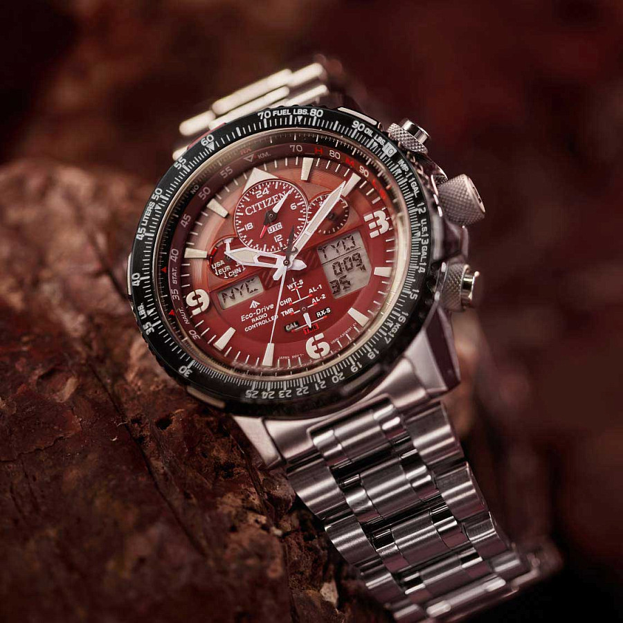 Часы Citizen Promaster JY8086-89X — красный, металл сталь