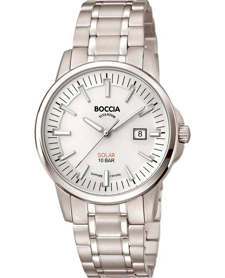 Часы Boccia Titanium 3643-03 — мужские, белый
