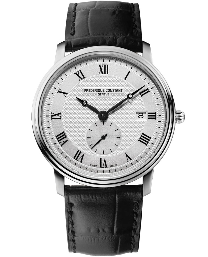 Часы Frederique Constant Slimline Gents FC-245M5S6 — мужские, белый