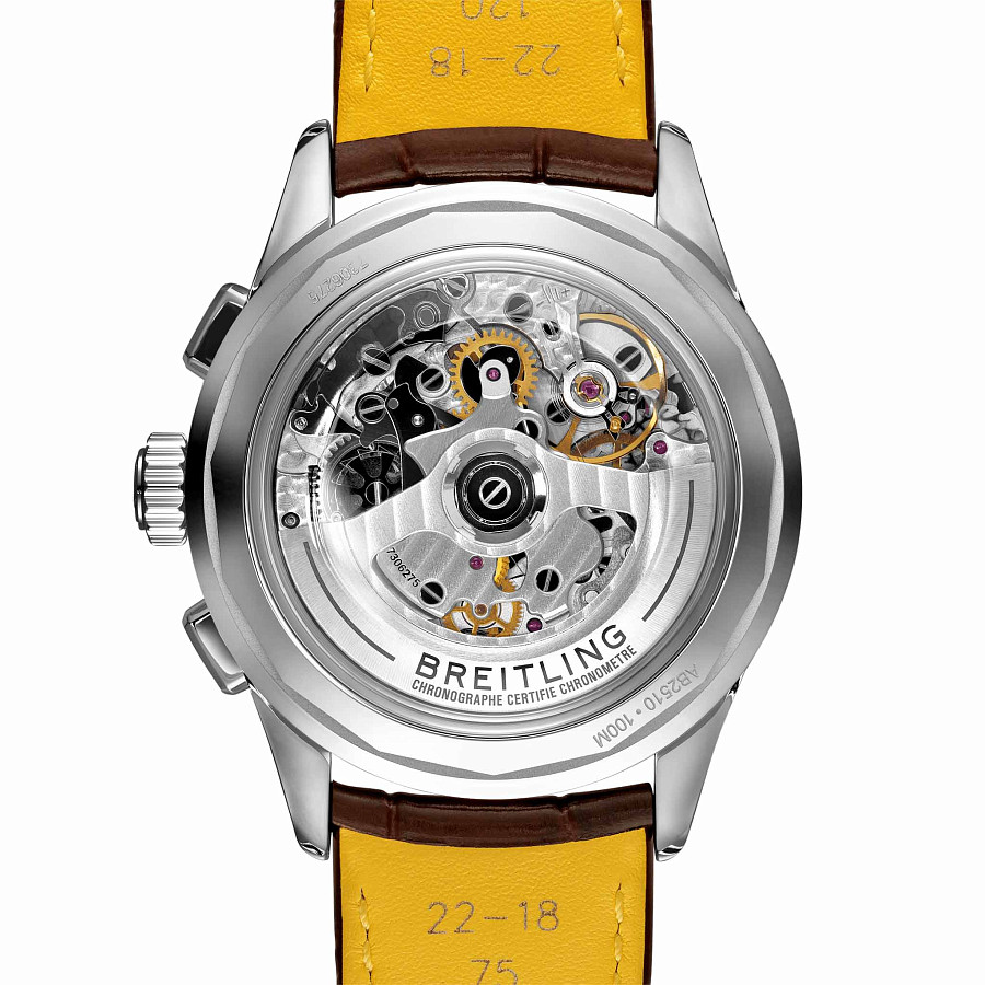 Часы Breitling Premier B25 Datora 42 AB2510201K1P1 — кожаный, мужские