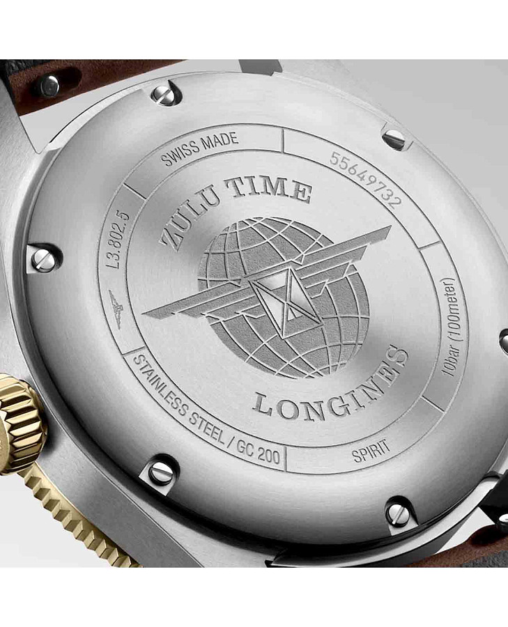 Часы Longines Spirit L3.802.5.53.2 — черный, сталь