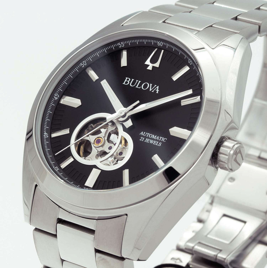 Часы Bulova Surveyor 96A270 — механические, металл сталь