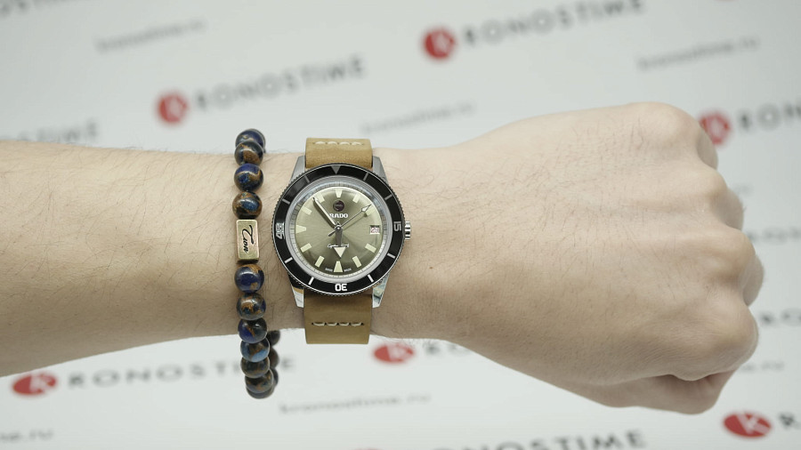 Часы Rado Captain Cook Automatic R32500315 — коричневый, металл сталь керамика
