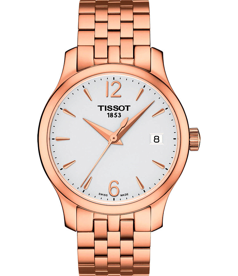 Часы Tissot Tradition Lady T063.210.33.037.00 — женские, белый