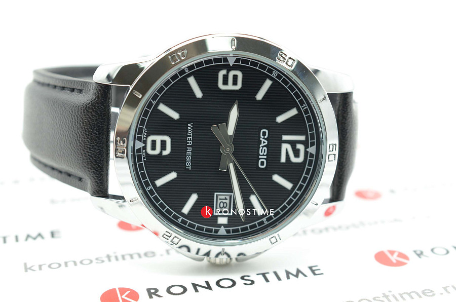 Часы Casio Collection MTP-V004L-1BUDF (MTP-V004L-1B) — кожаный, мужские