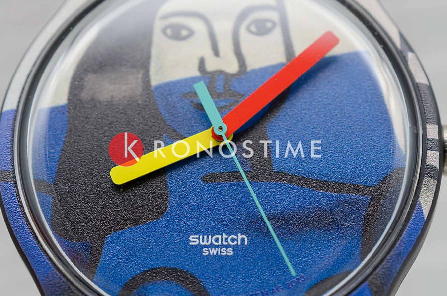 Часы Swatch New Gent SUOZ363 — силикон, мужские