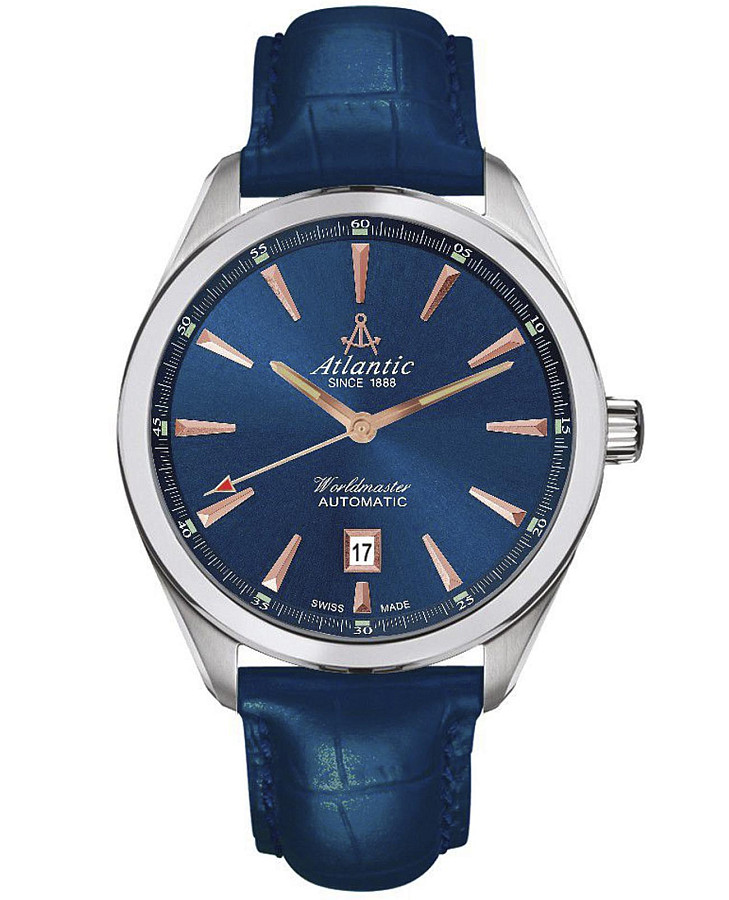 Часы Atlantic 53750.41.51R — мужские, синий