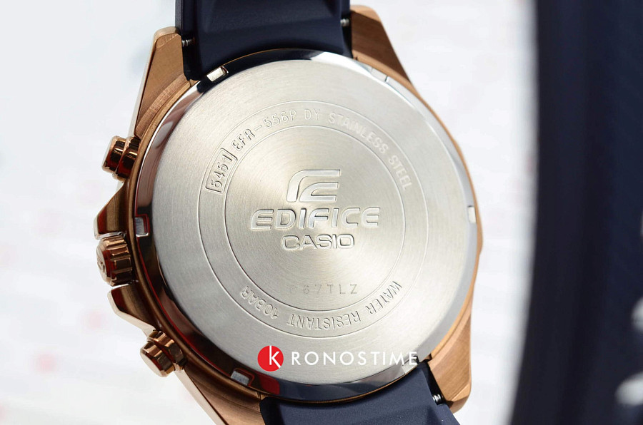 Часы Casio Edifice EFR-556PC-2A — мужские, синий
