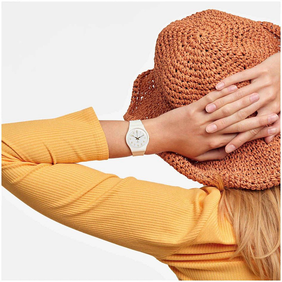 Часы Swatch Gent Biosourced Standart SO28W106 — кварцевые, Швейцария, женские