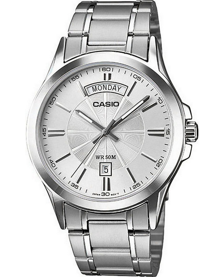 Часы Casio Collection MTP-1381D-7AVDF (MTP-1381D-7A) — мужские, серебристый