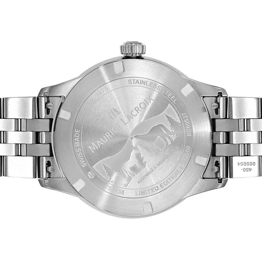 Часы Maurice Lacroix 1975 Automatic Vagues Du Jura Green 756058-SS002-630-1 — сталь металл, Швейцария