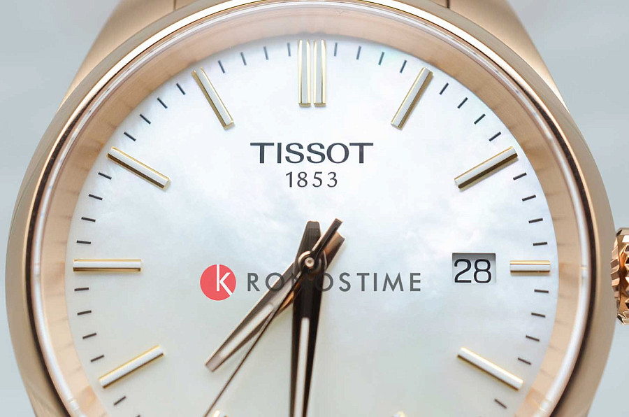 Часы Tissot T-Classic PR 100 34mm T150.210.33.111.00 — нержавеющая сталь с pvd-покрытием, женские
