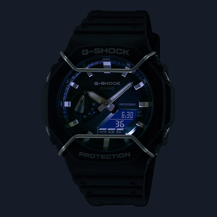 Часы Casio G-Shock GA-2100PTS-8ADR (GA-2100PTS-8A) — пластик карбон, Япония