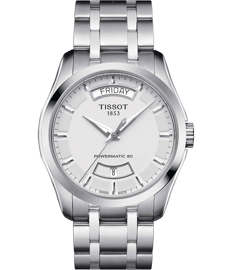 Часы Tissot Couturier Powermatic 80 T035.407.11.031.01 — мужские, серебристый