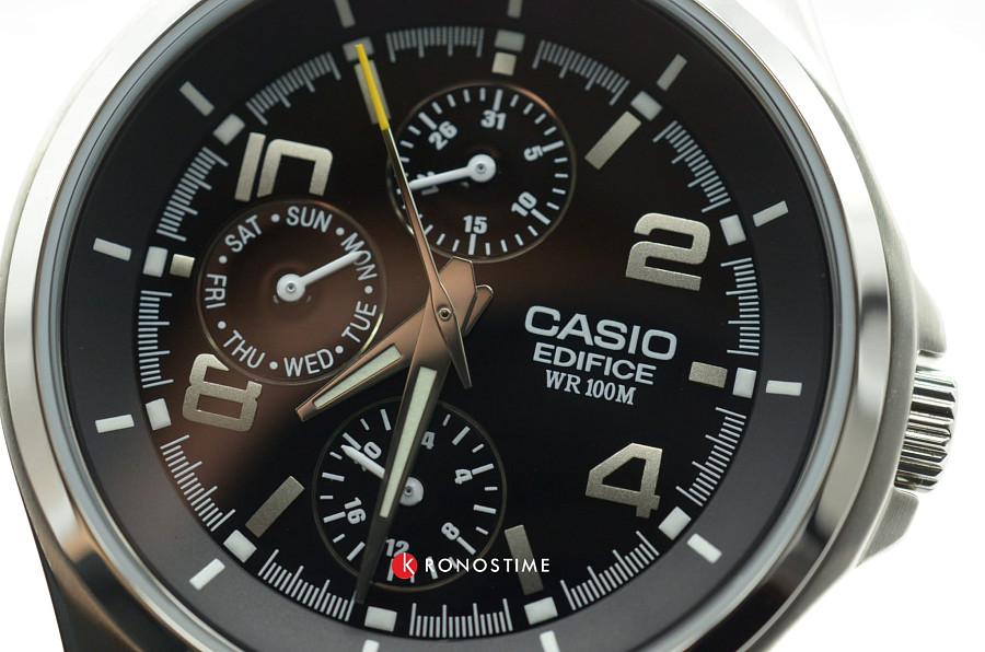 Часы Casio Edifice EF-316D-1A — черный, металл сталь