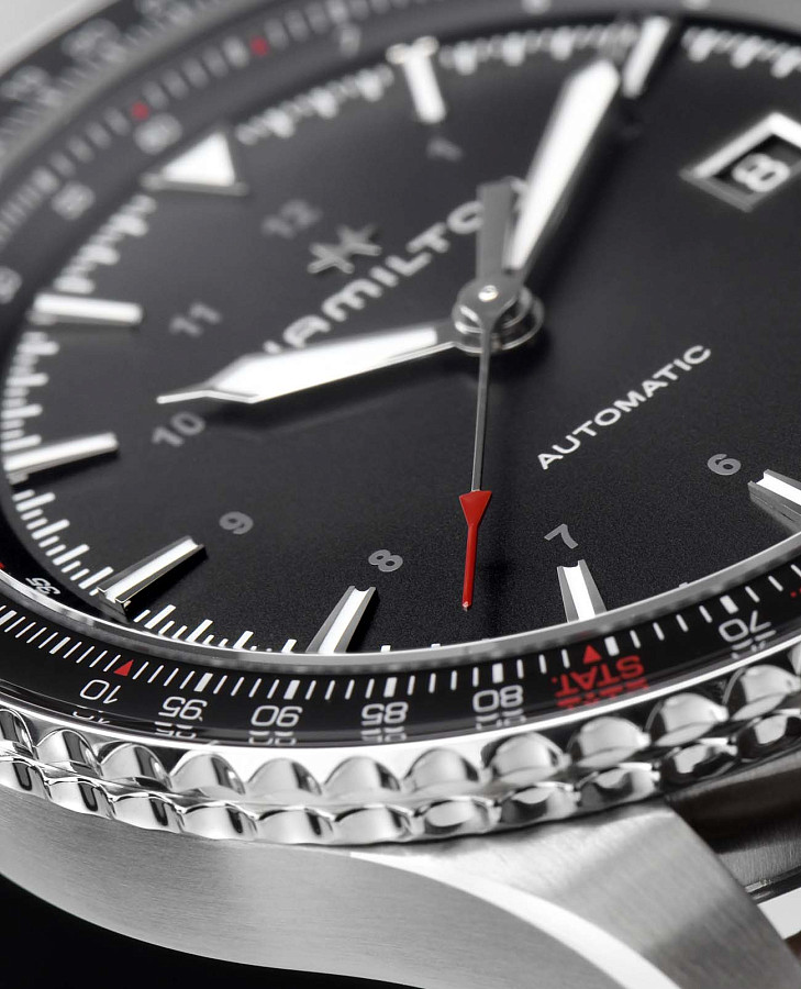 Часы Hamilton Khaki Aviation Converter H76615530 — черный, металл сталь