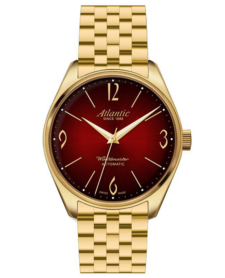 Часы Atlantic Worldmaster Art-Deco 51752.45.99GM — мужские, красный