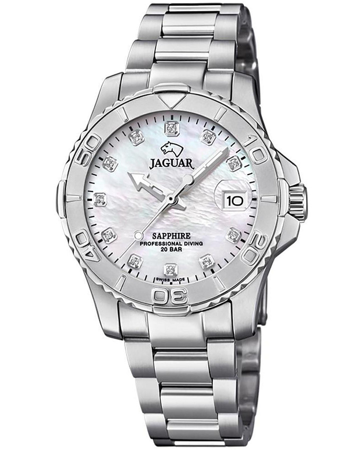 Часы Jaguar Couple Diver J870/1 — перламутровый, кварцевые
