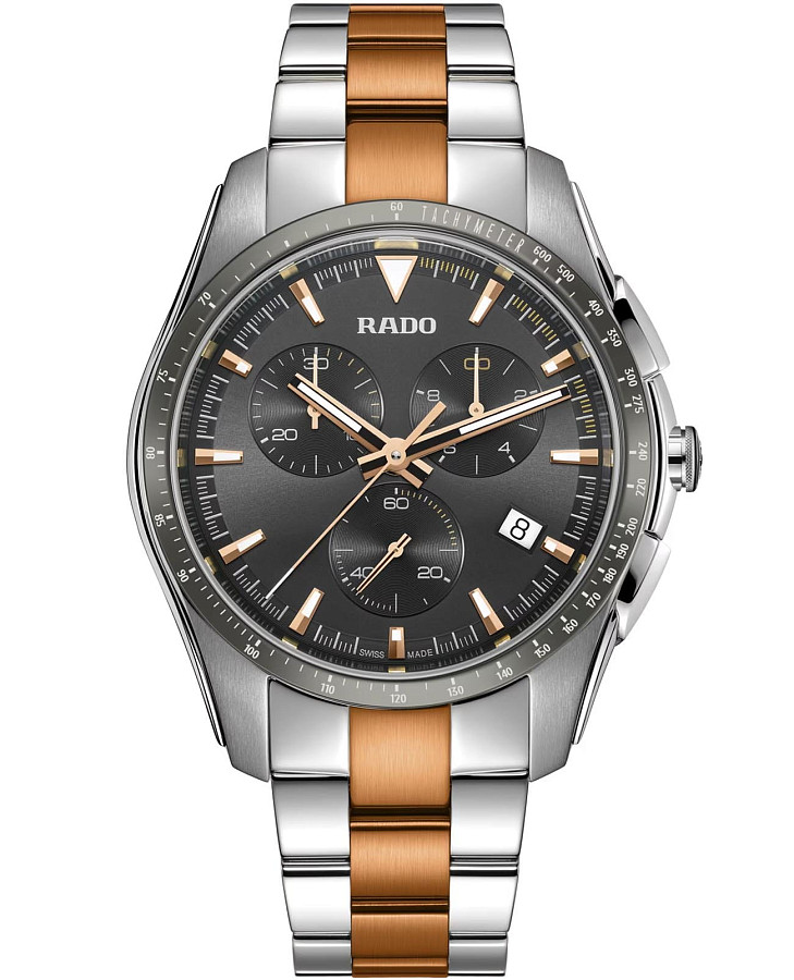 Часы Rado Hyperchrome Chronograph R32259173 — мужские, серый