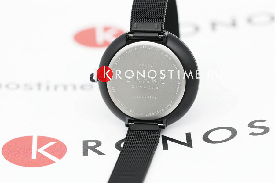Часы Obaku Mesh V211LXBBMB — металл сталь, Дания