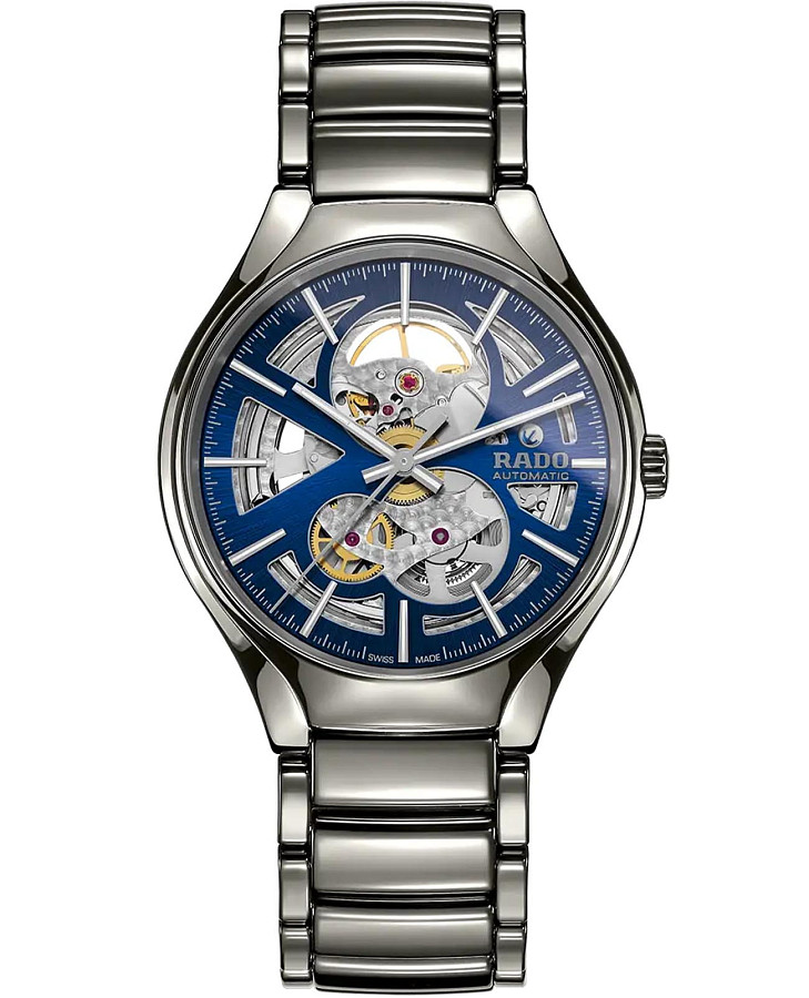 Часы Rado True Automatic Open Heart R27510202 — мужские, синий