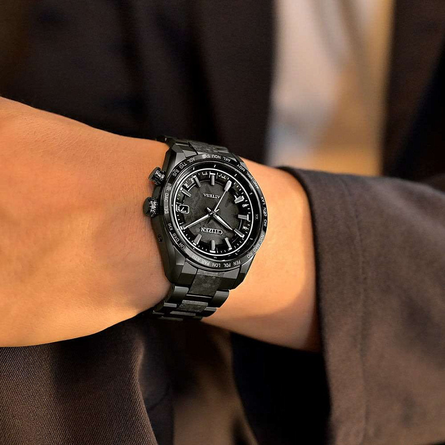 Часы Citizen Attesa CB0285-63E — титановый c dlc покрытием, мужские