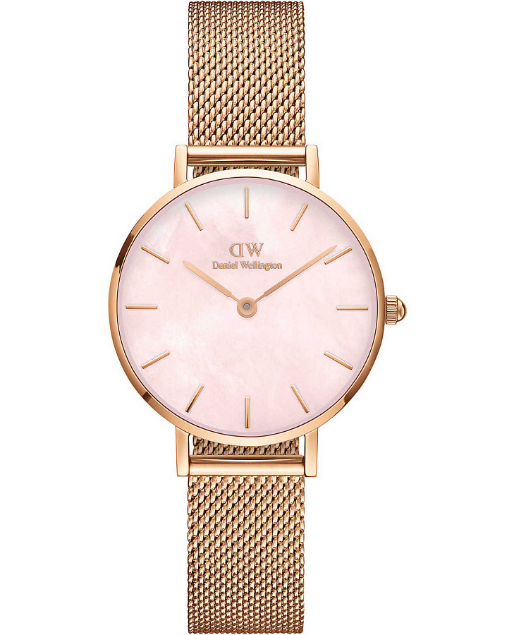 Часы Daniel Wellington Petite Melrose Pearl DW00100513 — женские, розовый