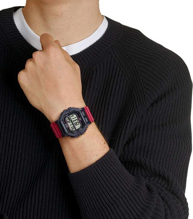 Часы Casio Collection WS-1400H-4AVDF (WS-1400H-4A) — кварцевые, пластик