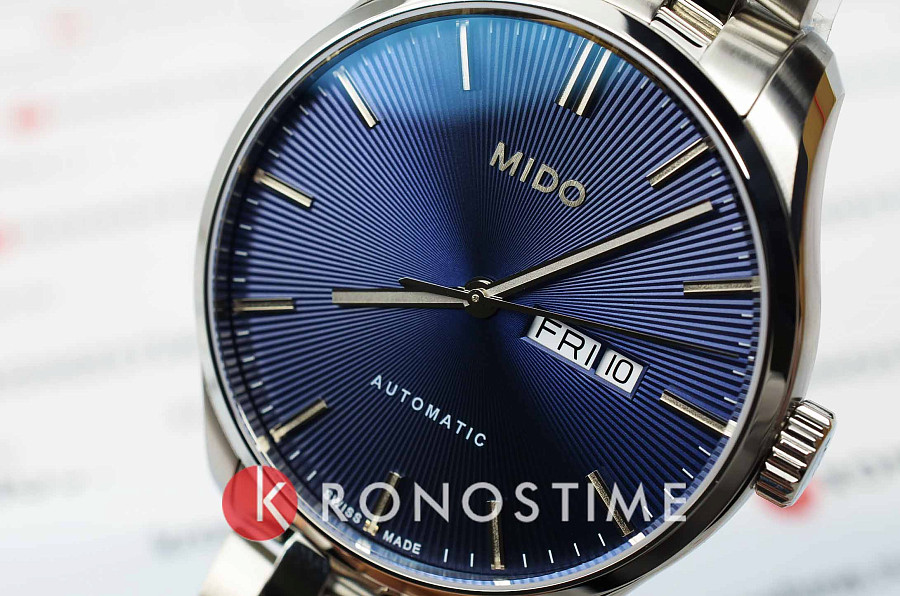 Часы Mido Belluna Sunray M024.630.11.041.00 — синий, металл сталь