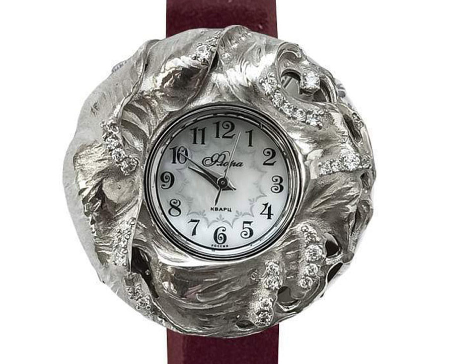 Часы УЧЗ Flora 1143S21-B2L2-19 Бриз — кварцевые, латунь